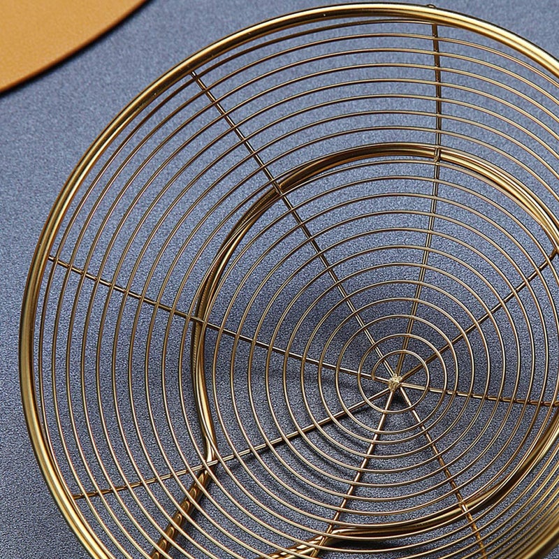Kyraton Gold Strainer Spider Skimmers For Kitchen,Kyraton Stainless Steel Titanium Gold Plating Slotted Spoon Pasta Strainers Tomato Food Strainer Skimmer Ladle For Kitchen Cooking and Frying Food  - Image 5