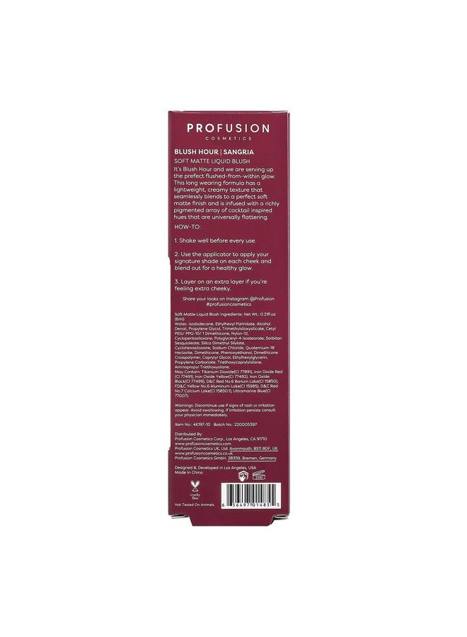 Profusion Cosmetics BLUSH HOUR LIQUID CREAM BLUSH (Bellini, 1) - Image 5