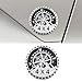 LHDOS Compass Badge Rated Car Emblem 4 x 4 Round Automotive Emblem Decal 3D Metal Car Exterior Decoration Sticker for Cars Trucks SUVs Wrangler Vehicles Compass - Image 2