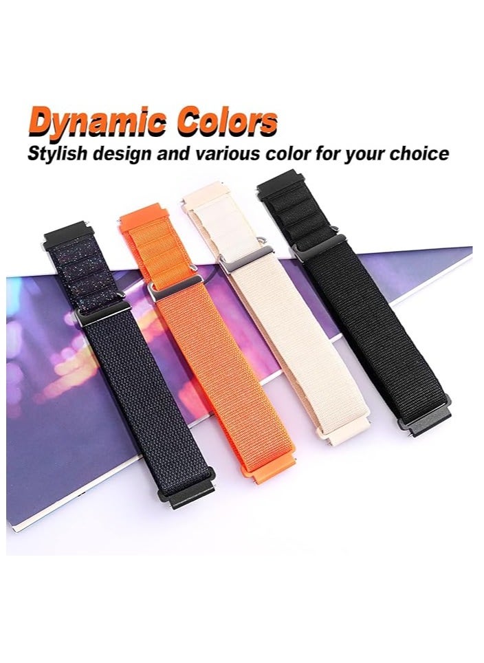 Generic - Alpine Loop Bands Nylon 20MM Band For Samsung Gear Sport/Watch 6/Watch 4 5 /Watch 5 Pro /S2 classic/active 2 40mm 44mm/Amazfit GTS 3/ GTS 4/GTS4 Mini/Bip 3 Pro/GTS2/Bp u - Image 1
