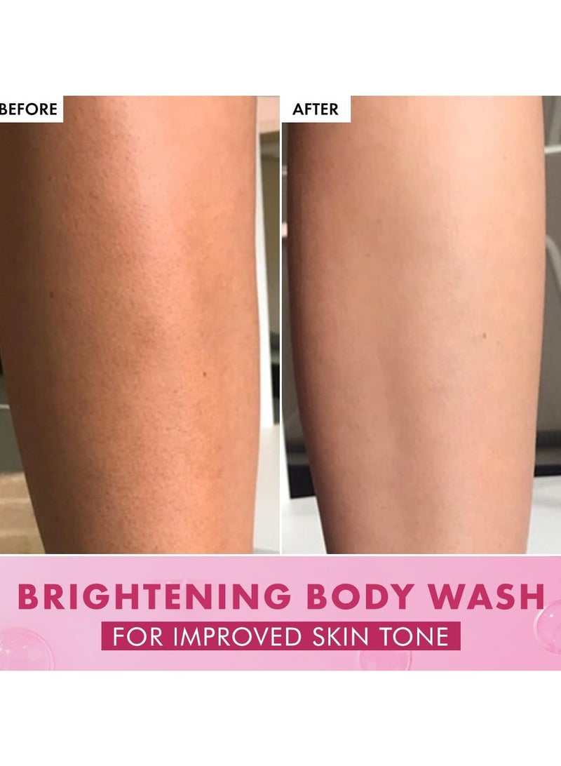 إم كافيين غسول تفتيح الجسم - 300 مل برائحة توت العليق بنكهة الفواكه | غسول الجسم المشرق - 300 مل بعطر توت العليق الفاكهي | مزيل للسمرة ومنظف عميق مع فيتامين سي الغني بفيتامين سي | 5% جلسرين لبشرة مرطبة وناعمة - Image 4