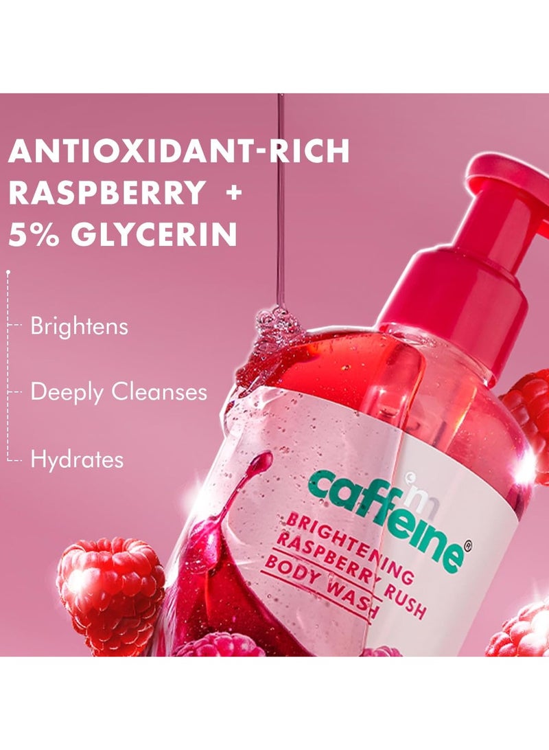 إم كافيين غسول تفتيح الجسم - 300 مل برائحة توت العليق بنكهة الفواكه | غسول الجسم المشرق - 300 مل بعطر توت العليق الفاكهي | مزيل للسمرة ومنظف عميق مع فيتامين سي الغني بفيتامين سي | 5% جلسرين لبشرة مرطبة وناعمة - Image 5