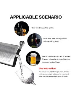 SYOSI SYOSI Hip Flasks for Liquor Set Premium Stainless Hip Flask with 2 Cups and Funnel Gift Box Pocket Friendly Pocket Drinking Flask for Men and Women (Silver 210ml)  - Image 3