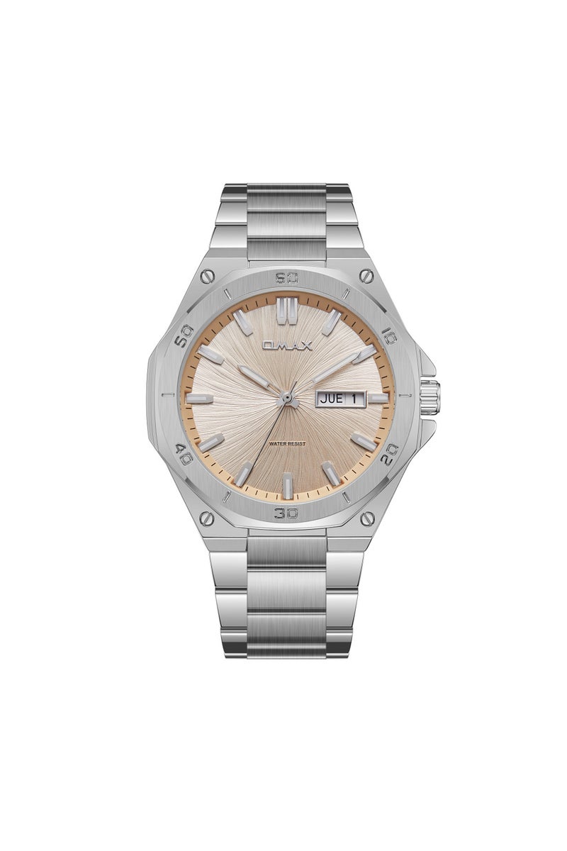 OMAX Men's Wrist-Watch | Analog | Stainless Steel Band | Elegant Design - Image 1