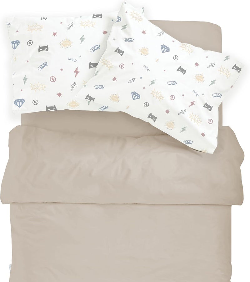 MakeMake Organics Organic Toddler Pillowcase (Set of 2) GOTS Certified Organic Cotton Toddler Pillowcase 14x19 Pillows Boys Superheros (Mighty Heros, 14x19) - Image 5