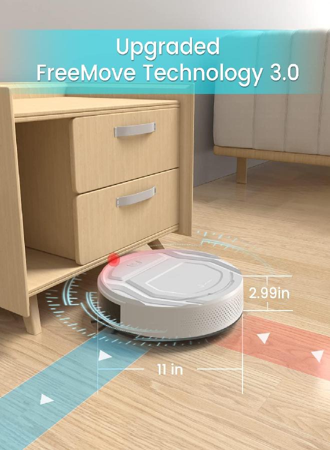 Lefant Lefant Robot Vacuum Cleaner, Tangle-Free, Strong Suction, Slim, Low Noise, Automatic Self-Charging, Wi-Fi/App/Alexa Control, Ideal for Pet Hair Hard Floor and Daily Cleaning, M210 