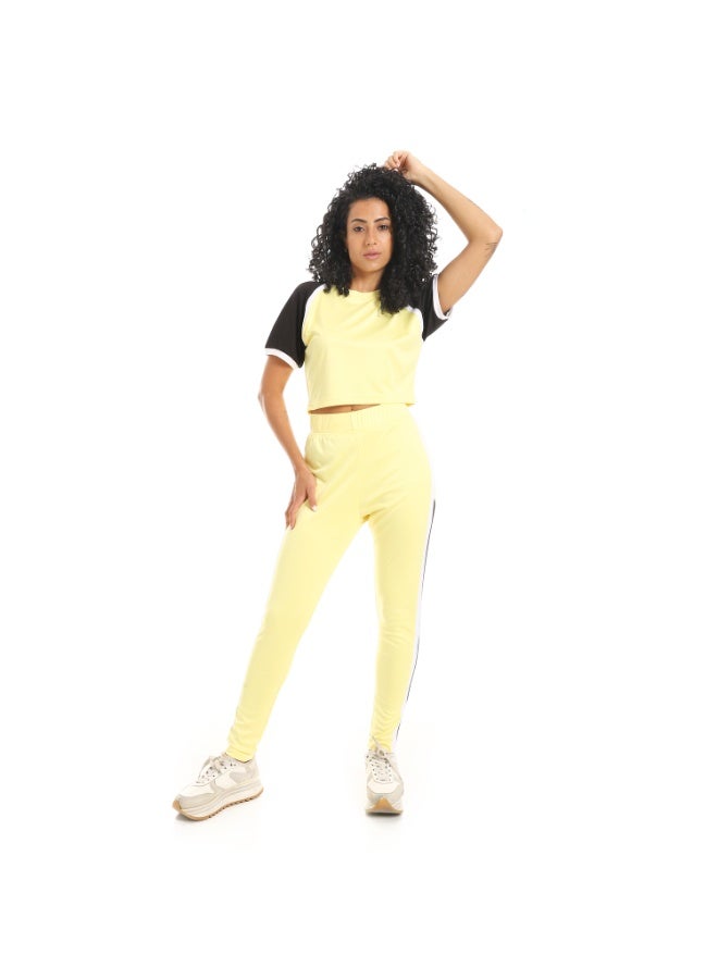 Caesar Women's two-piece sports set, half-sleeved T-shirt and pants  - Image 1