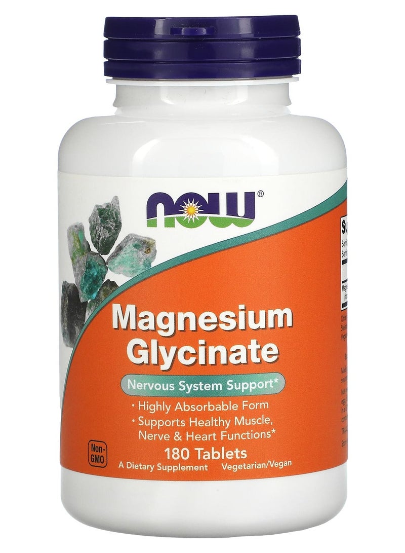 now Magnesium Glycinate - 180 Tablets