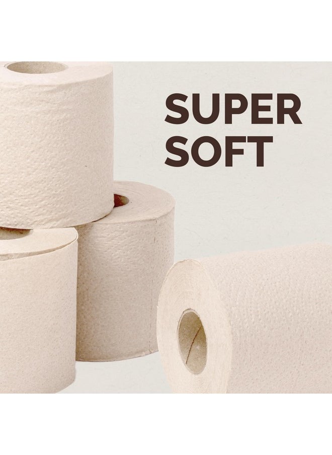 Origami Good Karma 3 Ply Eco-Friendly Unbleached Toilet Tissue Paper Roll - Pack Of 4 (260 Pulls Per Roll, 1040 Sheets)  - Image 4