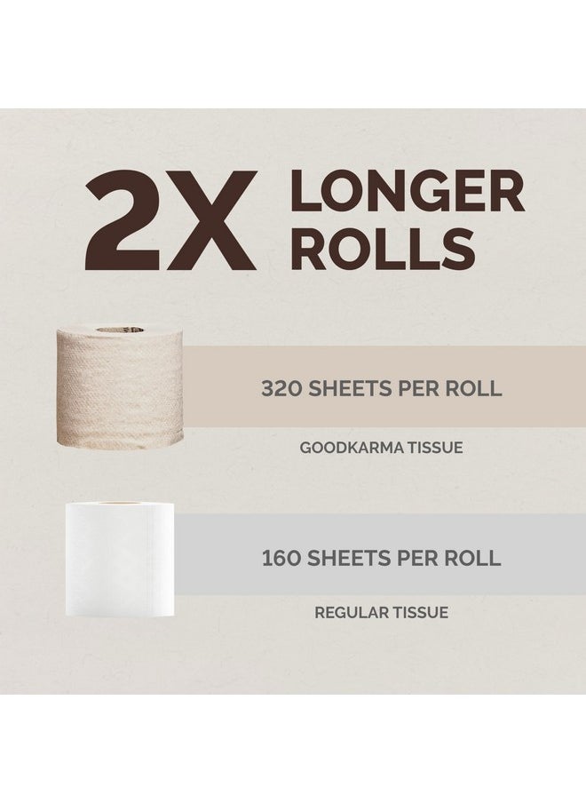 Origami Good Karma 3 Ply Eco-Friendly Unbleached Toilet Tissue Paper Roll - Pack Of 4 (260 Pulls Per Roll, 1040 Sheets)  - Image 5