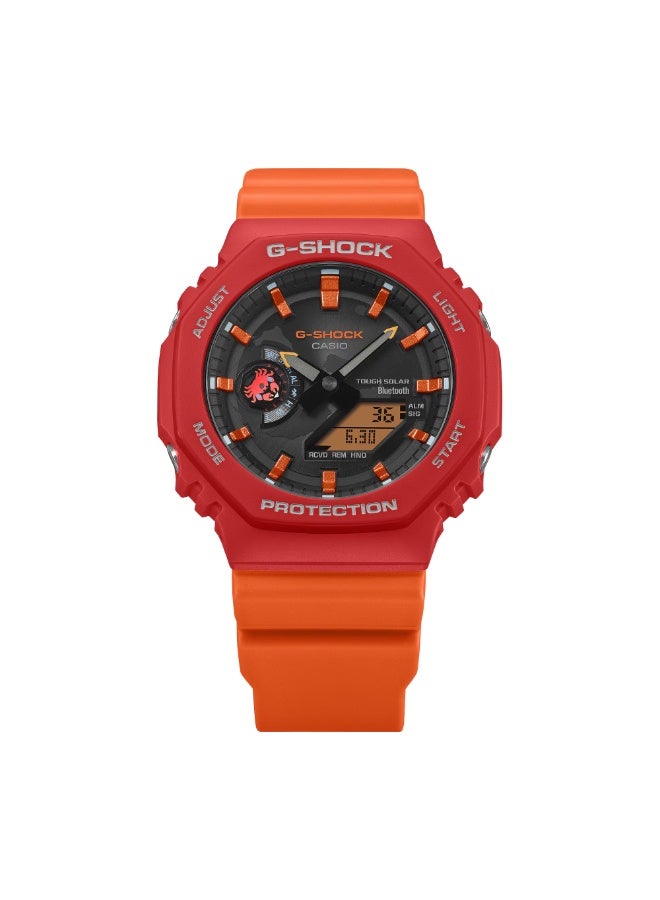 CASIO ساعة جي شوك GA-B2100DF-4A من مؤسسة تشارلز داروين للرجال - شمسية، بلوتوث، ريزين حيوي، مقاومة للماء حتى 200م - Image 5