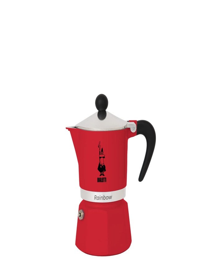 Bialetti Moka Express Rainbow (Red, 6 Cups) - Image 1