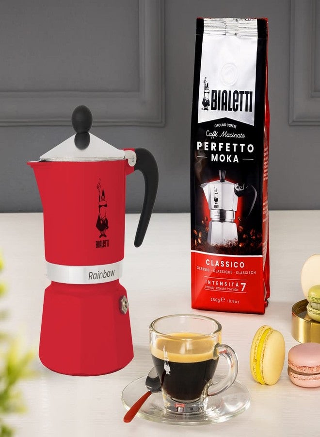 Bialetti Moka Express Rainbow (Red, 6 Cups) - Image 2