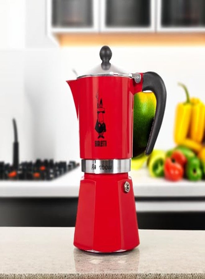Bialetti Moka Express Rainbow (Red, 6 Cups) - Image 5