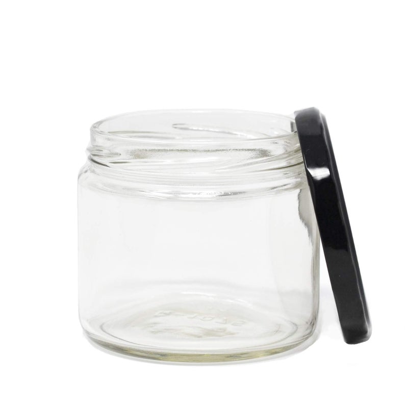 nicebottles Clear Glass Salsa Jars 12 Oz  Case of 12