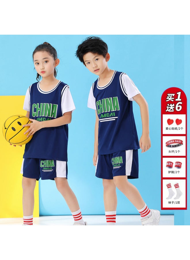 Children's Basketball Suit Suit Kobe Short Sleeve Jersey Kindergarten Performance Suit Boys And Girls Sportswear Custom