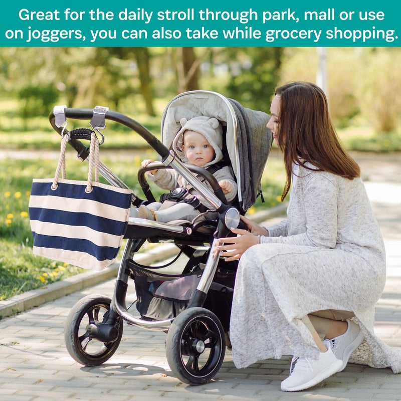 Buggygear Stroller Hooks - On The Go Stroller Hooks for Bags - Hang Bags Stroller Hooks - Image 2