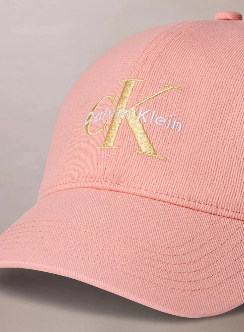 Calvin Klein Jeans Powder Orange Twill Logo Cap for Women | Best Price UAE