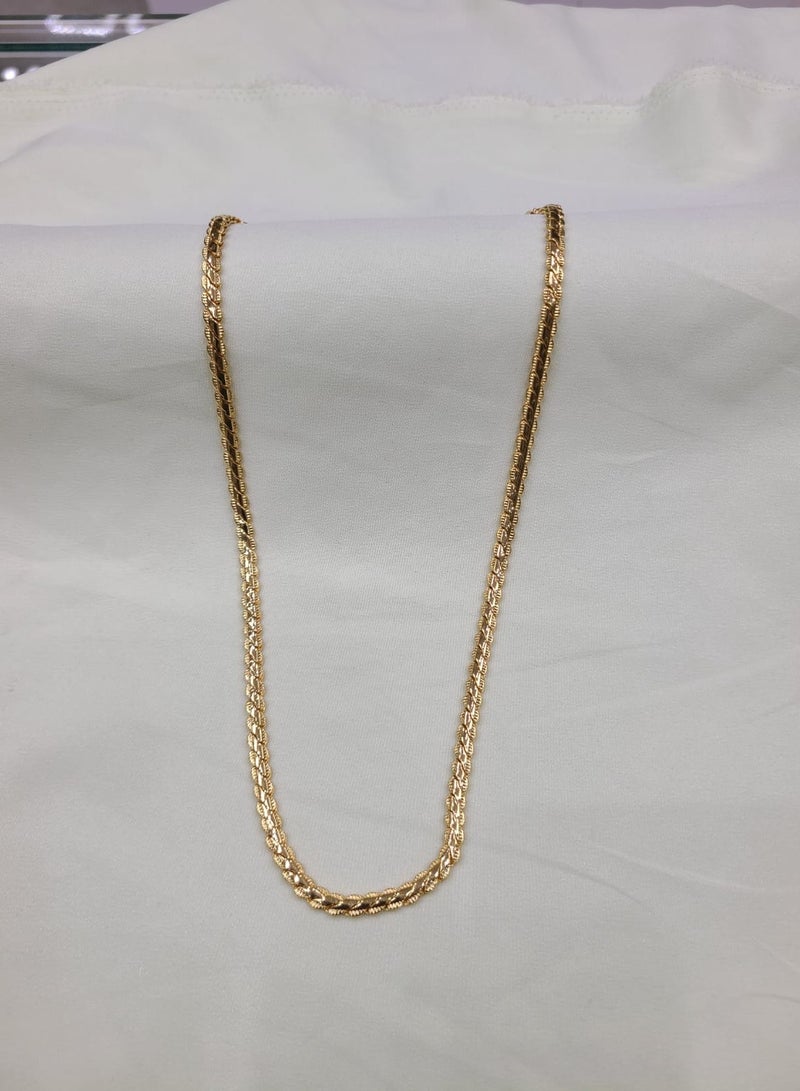 RAM JEWELLERY Luxury Gold Plated Chain Necklace for Women & Men | Stylish Unisex Fashion Jewelry | Elegant Rope Design | Premium Lightweight Daily Wear & Party Accessory | Trendy Neck Jewelry Gift for Him & Her | Durable Shine, Anti-Tarnish Finish | Classic Timeless Style Necklace Chain - Image 2