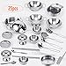 KEJIH Tiny Classic Stainless Steel Kitchen Toys Cooking Utensils SetPretend Play Pots Pans Toy Cookware Kits for Kids Cooking Utensil Set Interactive Learning Role Play Educational Toys for Kids Mini Size - Image 3