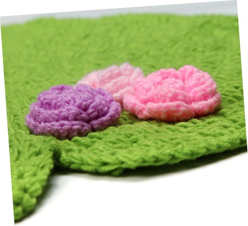 Uonlytech Baby Photography Prop Kit Frog Hat Blanket Set Knit for Newborn Photo Props - Image 3
