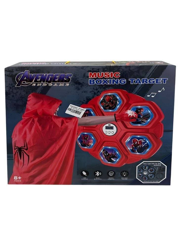بريميم لعبة الملاكمة الموسيقية الجدارية – لعبة جدارية تفاعلية للتدريب على اللكم مع أضواء وصوت وتقنية اتصال لاسلكي للأطفال - Image 1