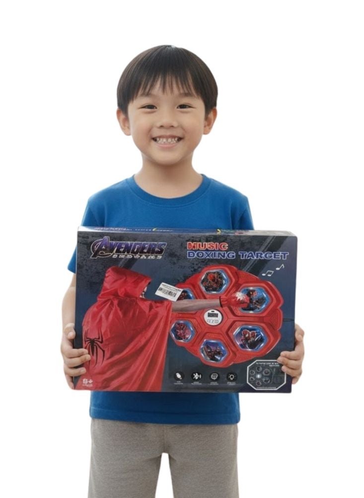 بريميم لعبة الملاكمة الموسيقية الجدارية – لعبة جدارية تفاعلية للتدريب على اللكم مع أضواء وصوت وتقنية اتصال لاسلكي للأطفال - Image 2