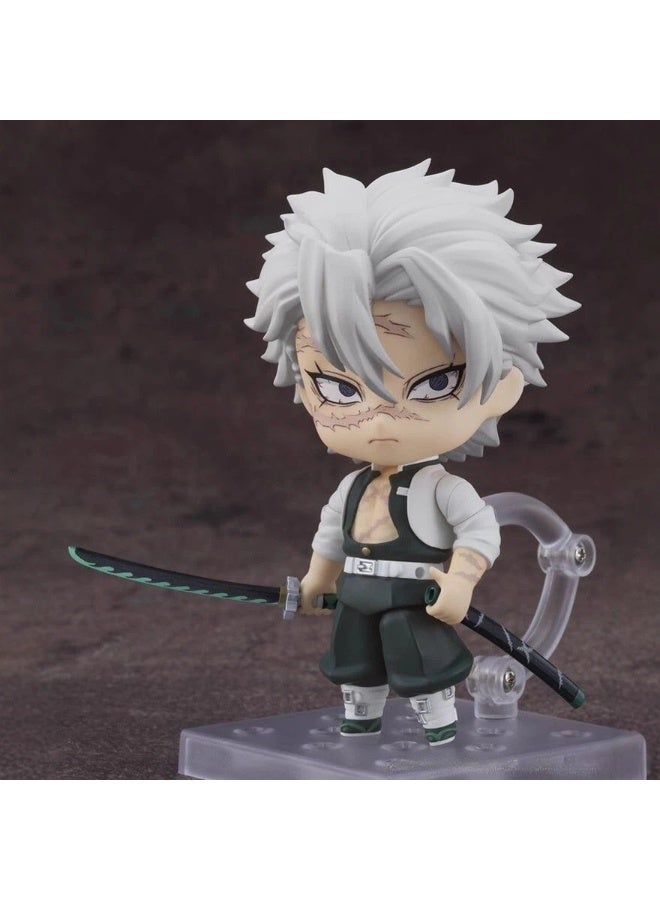 general Demon Slayer Shinazugawa Sanemi Movable Replacement Face Doll Model Decoration Desktop Decoration Toy Gift for Family and friends - Image 3