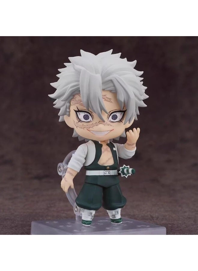 general Demon Slayer Shinazugawa Sanemi Movable Replacement Face Doll Model Decoration Desktop Decoration Toy Gift for Family and friends - Image 1