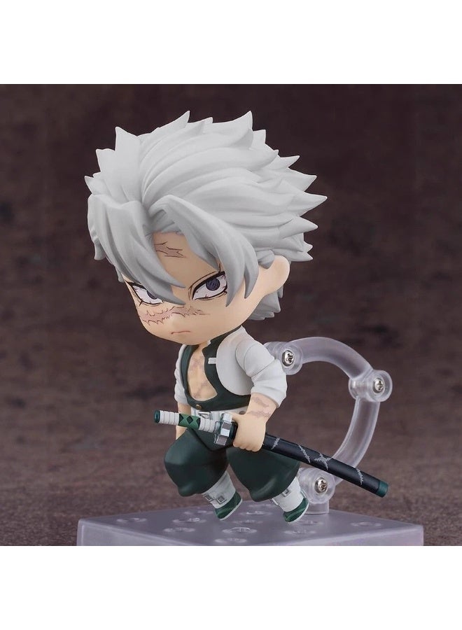 general Demon Slayer Shinazugawa Sanemi Movable Replacement Face Doll Model Decoration Desktop Decoration Toy Gift for Family and friends - Image 4