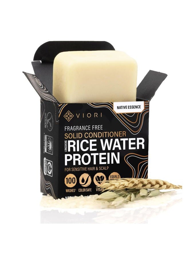 Viori Native Essence Conditioner Bar Made with Rice Water - Handcrafted All Natural Organic Conditioner - Image 1