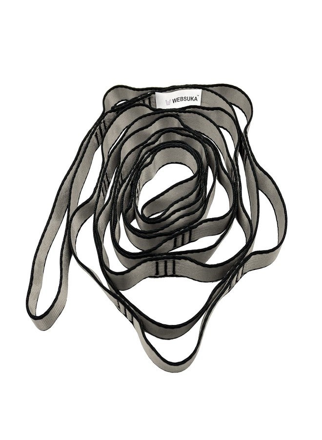WEBSUKA 40 Inches Aerial Yoga Hammock Daisy Chains Strap, Strong 22kN Adjustable with 10 Loops, No Stretch, Climbing Strap Nylon Chain Sling for Aerial Yoga,Swing, Hammock, Suspension, Exercise - Image 1