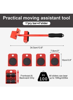 Mishrit Mishrit Furniture Shifting Tool/Heavy Furniture Lifter and Mover Tool Set Easy Furniture Shifting Tool Set/Furniture Lifter Multicolor  - Image 4
