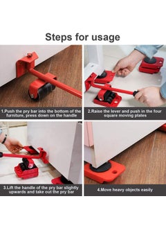 Mishrit Mishrit Furniture Shifting Tool/Heavy Furniture Lifter and Mover Tool Set Easy Furniture Shifting Tool Set/Furniture Lifter Multicolor  - Image 5