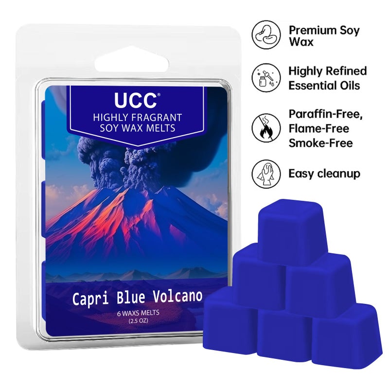 UCC Plant Based All Natural Wax Melts, Strong Fragrance, Long Lasting Premium Soy Scented Melts Cubes, Wax Melts Tarts, Colored Wax Melt - 4 Pack - Image 2