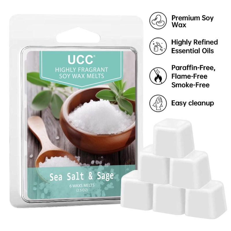 UCC Plant Based All Natural Wax Melts, Strong Fragrance, Long Lasting Premium Soy Scented Melts Cubes, Wax Melts Tarts, Colored Wax Melt - 4 Pack - Image 3