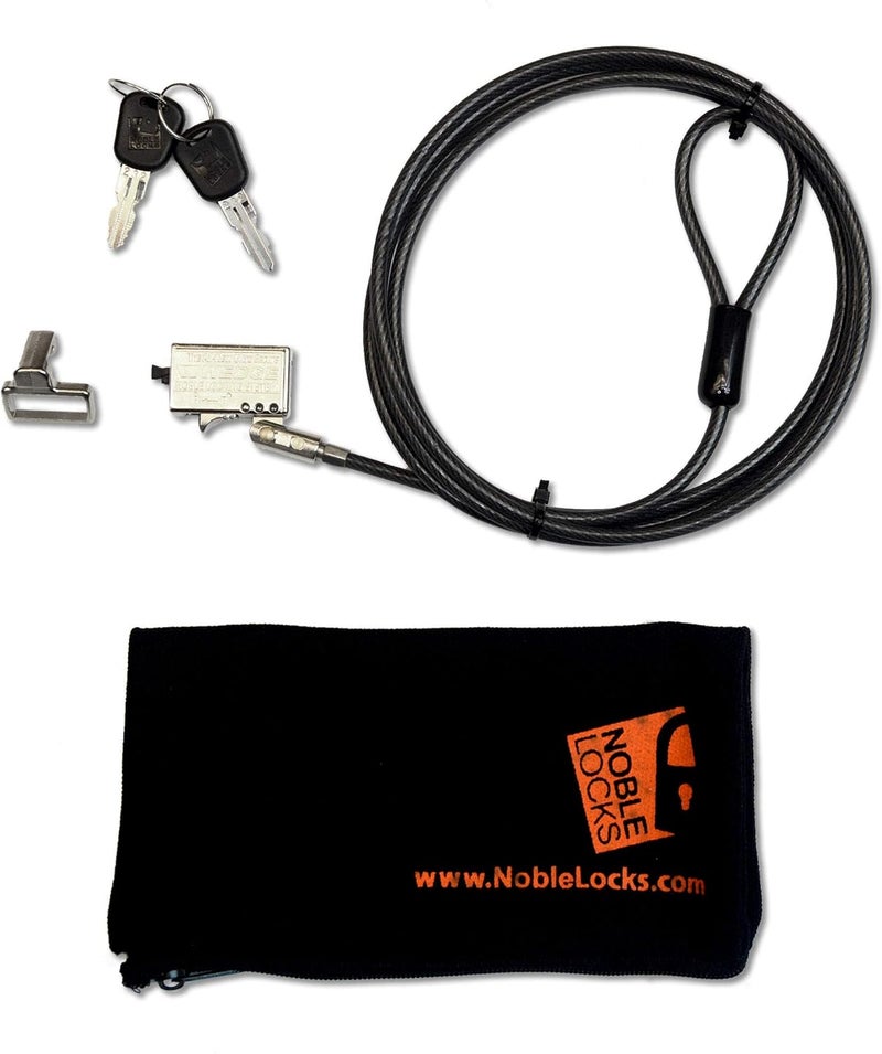 Noble Locks TZ18T Low Profile Wedge Lock with Flat Key for Dell Consumer & Gaming Laptops - Image 2