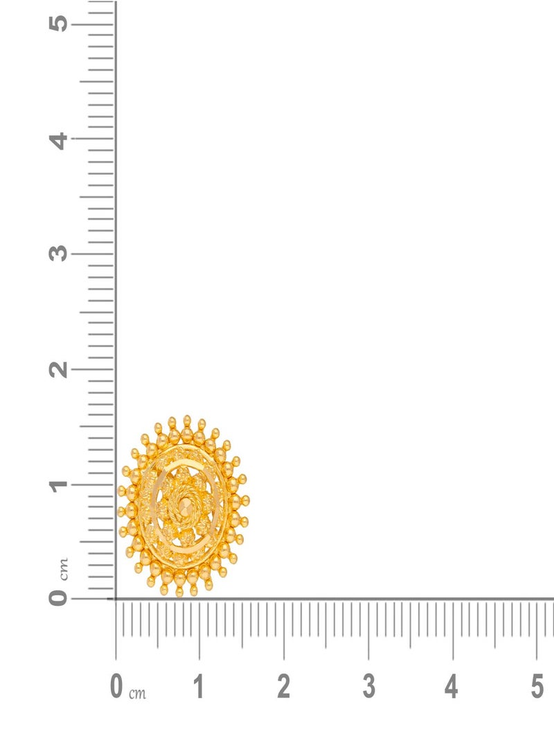 Malabar Gold and Diamonds 22 Karat 916 Purity Studs Gold Earrings ERNOB44801Y - Image 4