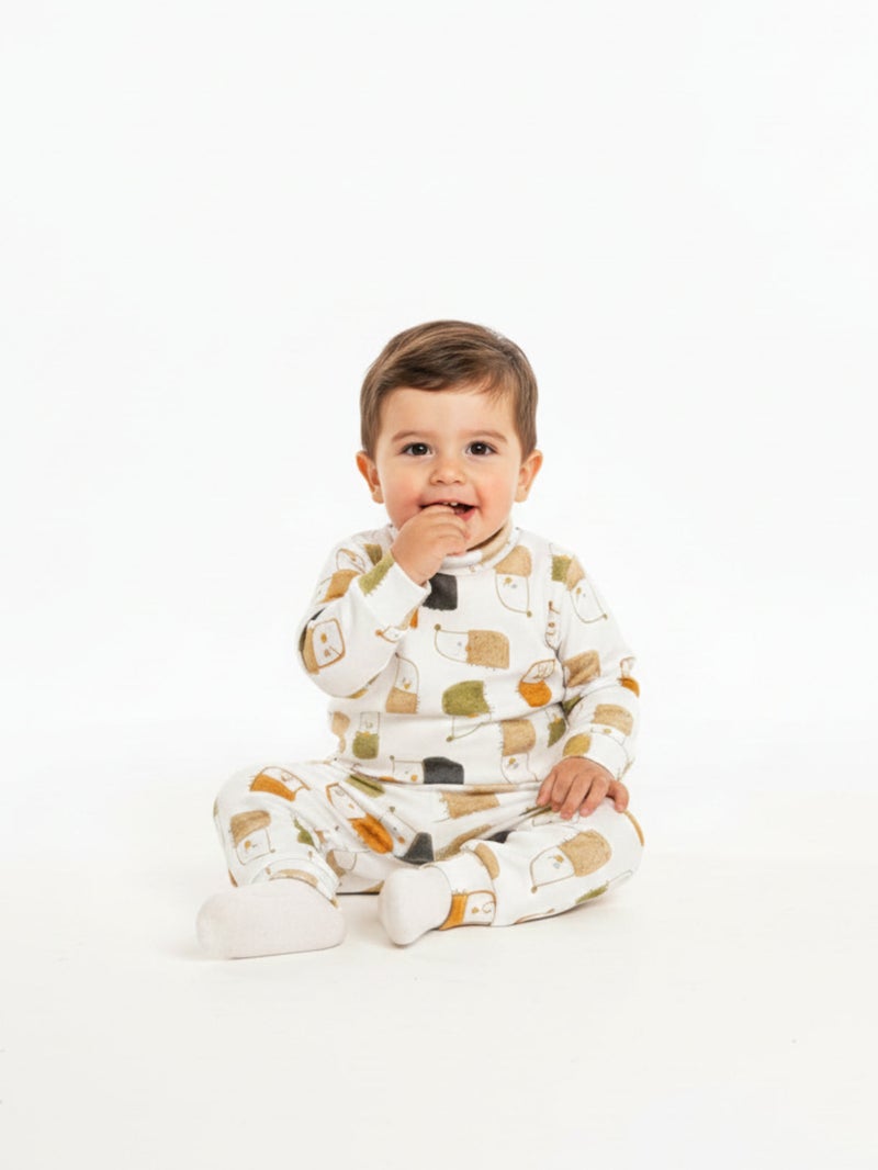 Cloud Fashion Printed Warmy Set - Image 1