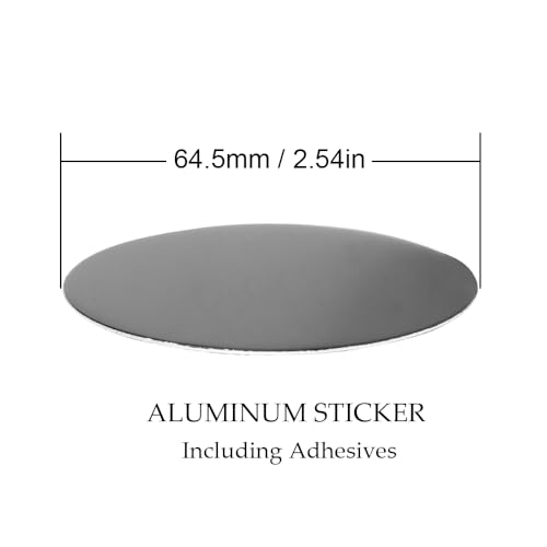 RTRHINOTUNING 4pcs 64.5mm/2.54in Wheel Center Caps Sticker Black Aluminum Emblems Decals - Image 2