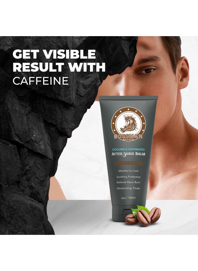 bossman Cooling and Caffeinated After Shave - Sooth and Protect - Menthol, Caffeine, Tea Tree - (Stagecoach Scent) - Image 5