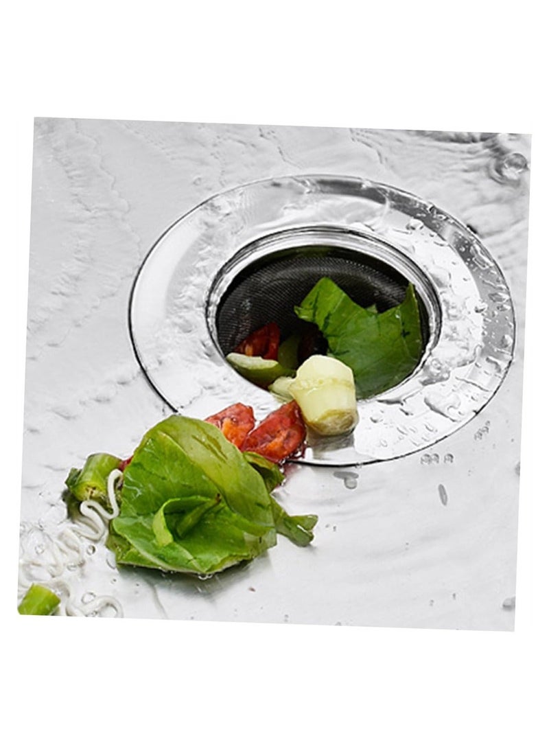 Sink Strainer Mesh Kit, 2 Sets Kitchen Drain Strainer, Anti Clogging Garbage Disposal Stopper, Stainless Steel Filter, Hair Catcher Prevent for Bathroom - Image 3