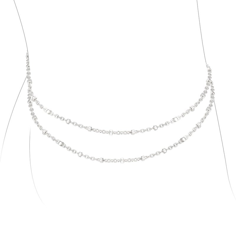 MIDEEO Gold/Silver Ankle Bracelets for Women,14K Gold Anklets Waterproof Cuban Link Heart Beads Herringbone Rhinestone Anklets Set Layered Anklet Bracelets for Women Gold Jewelry Gift - Image 1