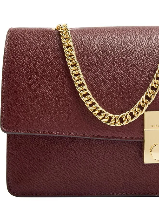 Parfois Shoulder Bag With Texture And Chain Strap