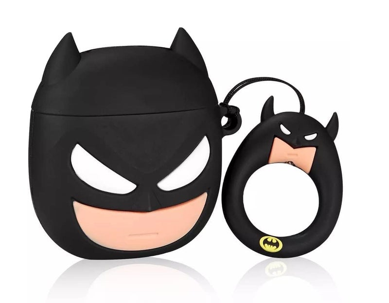 FLORICAN Cute 3D Case for Apple AirPods Pro 3 – Shockproof 360° Protective Skin Cover (Black Bat) - Image 1