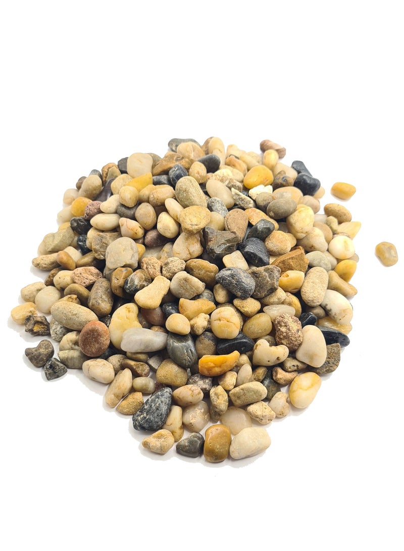 كيس من صخور نهر بيبل المزخرفة الطبيعية - Image 2