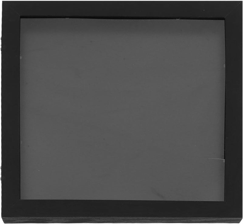 Healeved Jersey Display Frame Case 13x13 Black Wood Shadow Box for Football Baseball Basketball Shirt Memorabilia Collection and Wall Mount - Image 1