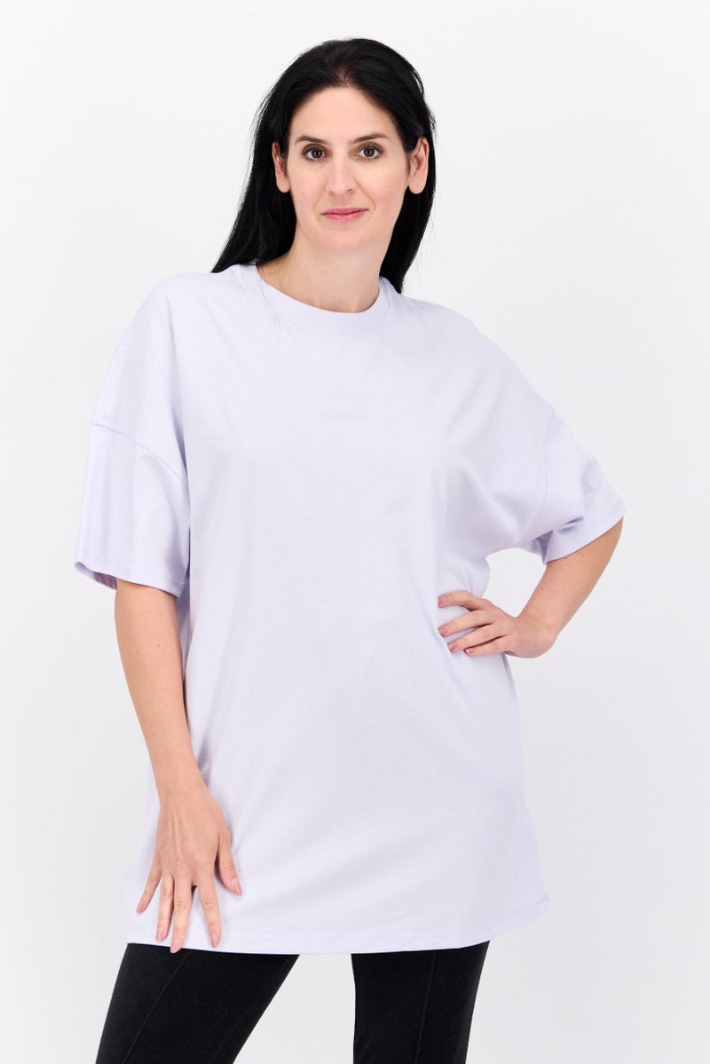 New Balance Women Sportswear Fit Training T-Shirt, Lavender  - Image 1