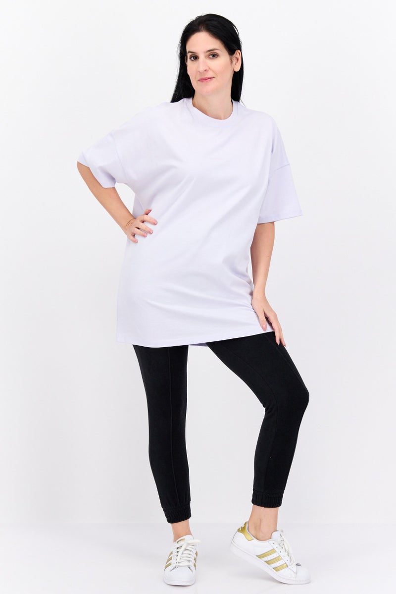 New Balance Women Sportswear Fit Training T-Shirt, Lavender  - Image 2