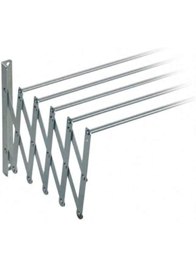 Wall Mounted Clothes Horse Dryer Rack Aluminum- Retractable Airers Washing Line Indoor Folding Extendible Towel Shelf for Balcony Bathroom Terrace (80CM) - Image 3